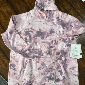 Athleta Pink and Purple Tie-Dye Sweatshirt